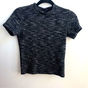 Free People knit mock neck crop top